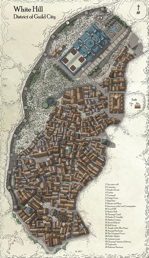 Guild City 17 Final By Azelor Fantasy World Map Fantasy City Map