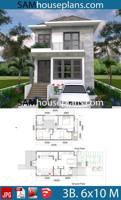 House Plans 6x10 With 3 Bedrooms Sam House Plans