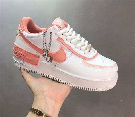 Nike Air Force 1 Shadow Coral Womens Fashion Footwear Sneakers On