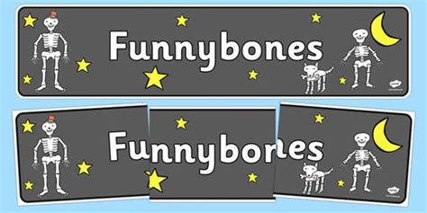Display Banner To Support Teaching On Funnybones Bones Funny Display