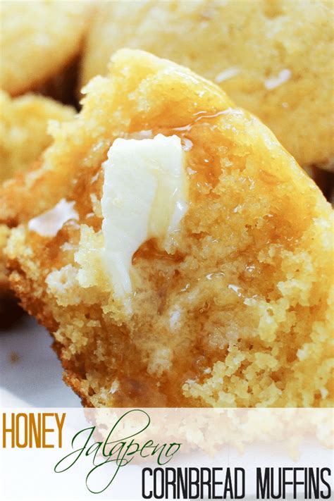 Honey Jalapeno Cornbread Muffins The Chunky Chef