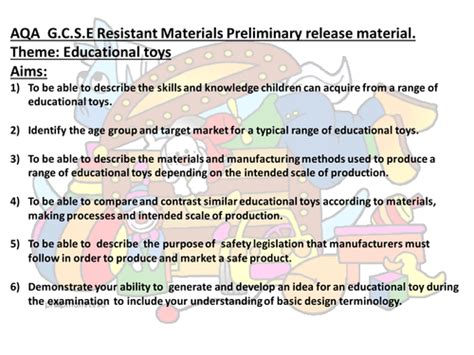 Aqa Resistant Materials Unit One Preliminary Research Material And Task