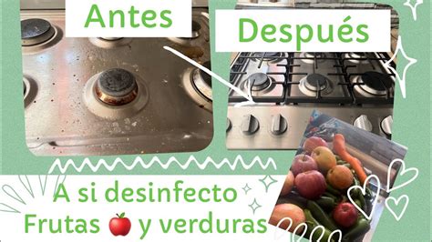 Limpieza Extrema🧹🧽🪣les Muestro Cómo Yo Desinfecto Las Frutas Y Verduras