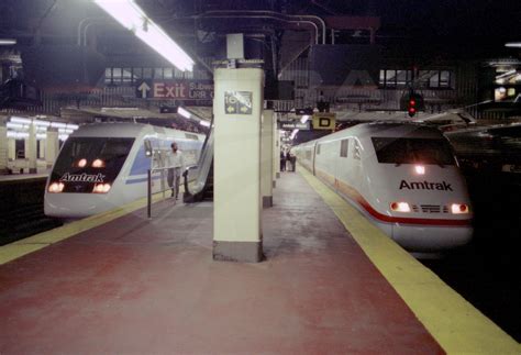 X2000 And Ice Trains At New York Penn Station 1993 — Amtrak History
