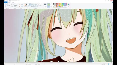 Draw some basic lines denoting the proportions of the figure. Computer drawing anime girl on MS paint using mouse by Maha - YouTube