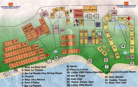 Mapa Del Hotel Picture Of Viva Wyndham Dominicus Palace Bayahibe