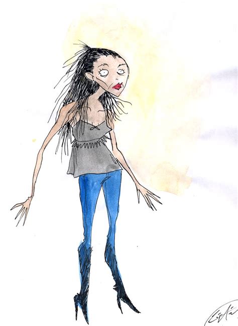 Skinny Lady By Demoncartoonist On Deviantart