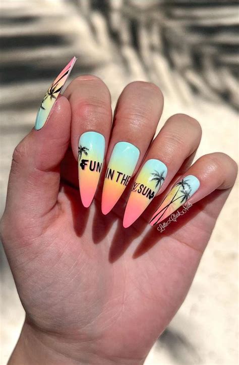 50 Cute Summer Nails For 2023 Tropical Vibes