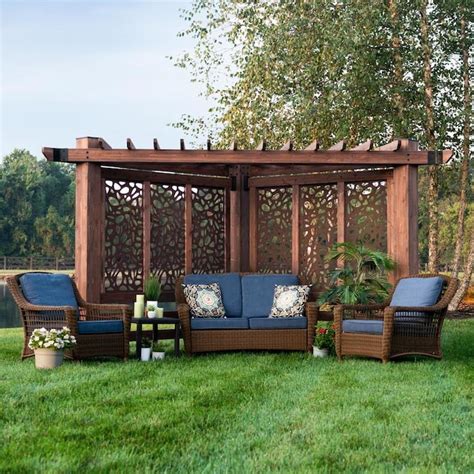 Backyard Discovery 9 Ft 8 In W X 12 Ft 2 Ft L X 7 Ft 6 In Mahogany Wood