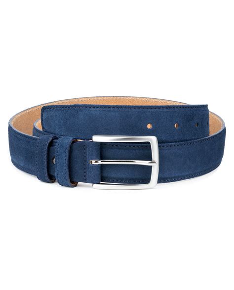 Buy Blue Suede Belt 100 Genuine Leather