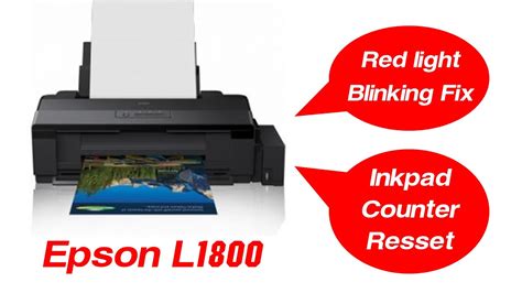Photo prints all the way up to a3+ sizes, allowing you to accomplish all. Epson printer L1800 error inkpad counter or Two red light blinking  GEARKH  - YouTube