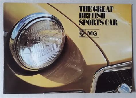 Mg Range Brochure C Midget Mk Mgb Mgb Gt Mgb Gt V