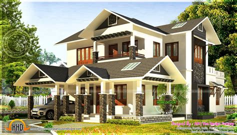 North Indian Style Flat Roof House With Floor Plan Keralahousedesigns