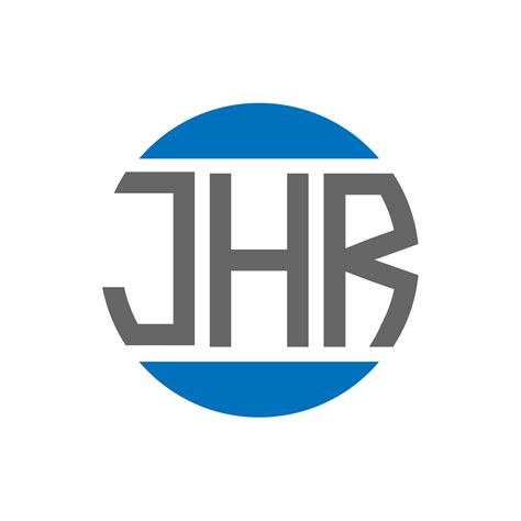 Jhr Letter Logo Design On White Background Jhr Creative Initials