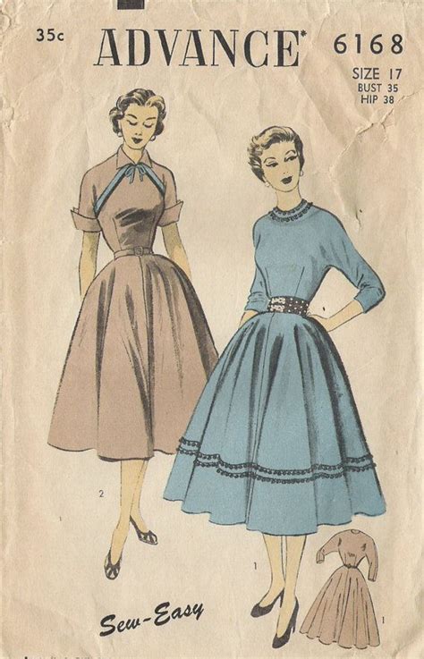 Vintage Pattern Style Dress Image From Etsy Vintage Sewing Patterns