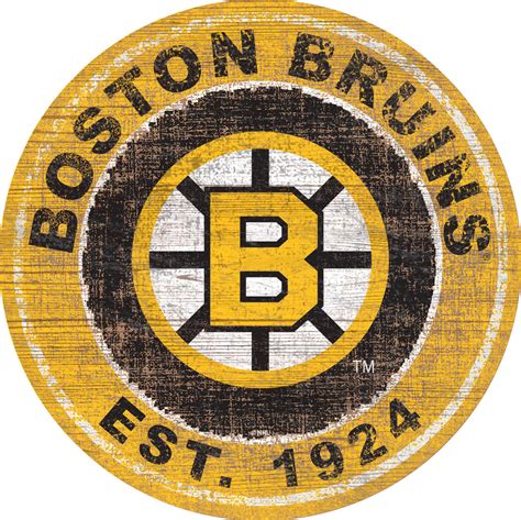 Boston Bruins Heritage Logo Wood Sign 24 Sports Fanz