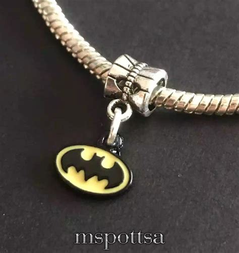Batman Silver European Bracelet Charms Justice League Dc Comics