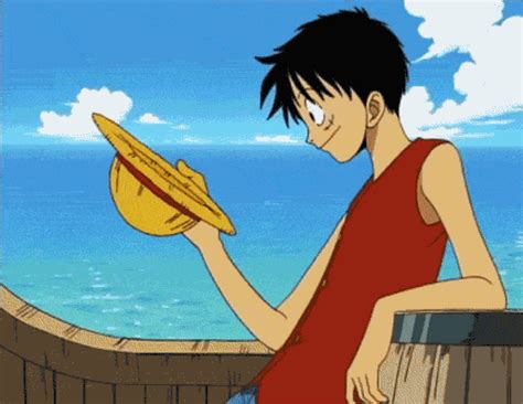 Luffy Straw Hat S Find And Share On Giphy