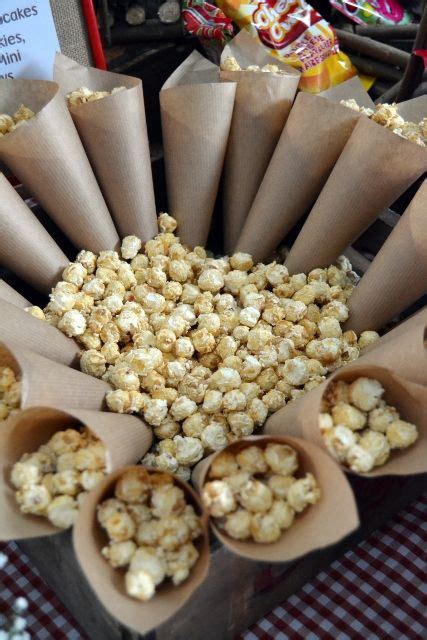 Caramel Popcorn Cones Wedding Popcorn Cones Popcorn Wedding