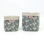 Skinny La Minx Fabric Buckets Natural Yarns