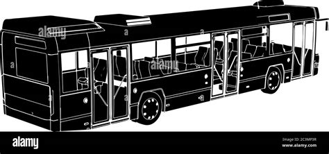 City Bus Silhouette Vector Stock Vector Image And Art Alamy