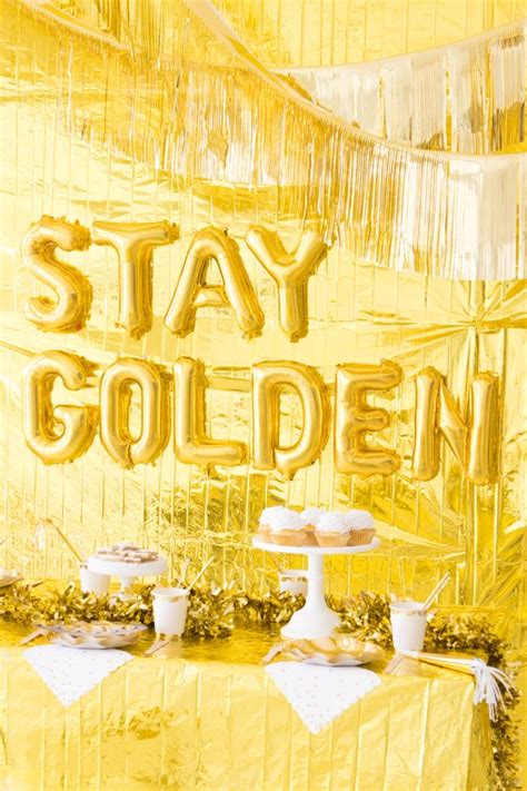 Gold Party Oh Happy Day 29 Birthday Ideas For Her Golden Birthday