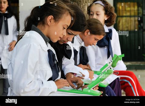 Uruguay Montevideo Olpc One Laptop Per Child Project Is Implemented