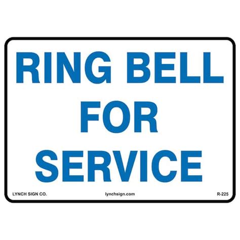 Lynch Sign 14 In X 10 In Ring Bell Sign Printed On More Durable