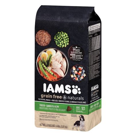 Iams Grain Free Naturals Adult Chicken And Garden Pea Recipe Dry Dog