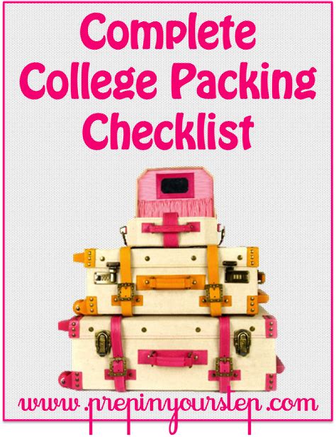 Prep In Your Step The Complete College Packing Checklist College