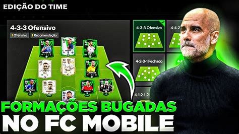 MELHORES FORMAÇÕES PRA USAR NO FC MOBILE 24 YouTube