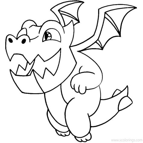 Clash Royale Coloring Pages Electric Dragon