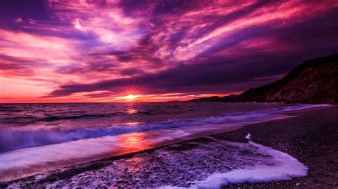 Purple Sunset Wallpapers Top Free Purple Sunset Backgrounds