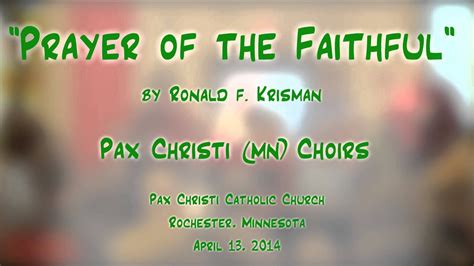 Prayers Of The Faithful For Sunday Mass