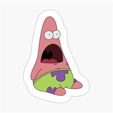 Surprised Patrick Sticker For Sale By Kikidy Redbubble