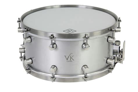 Vk Drum 13x55 Aluminium Snare With Straight Hoops Round Andertons