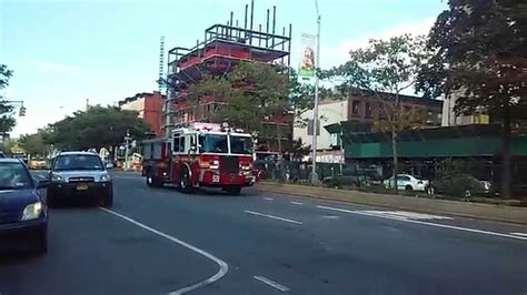 Fdny Engine 59 And Ladder 30 Responding With Serious Air Horn To A