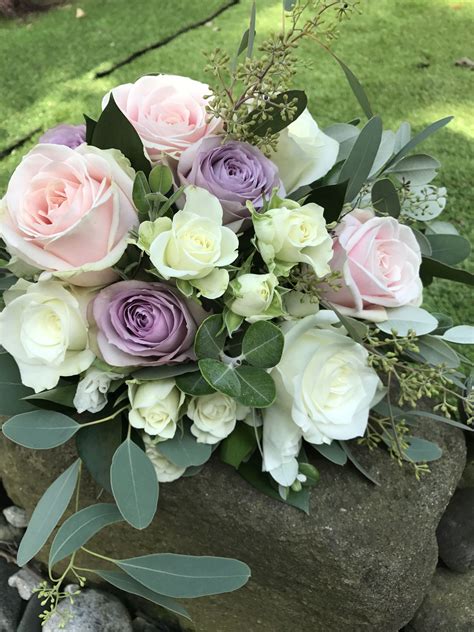 Bouquet Of Roses Lavender Soft Pink And Whites Lavender Rose