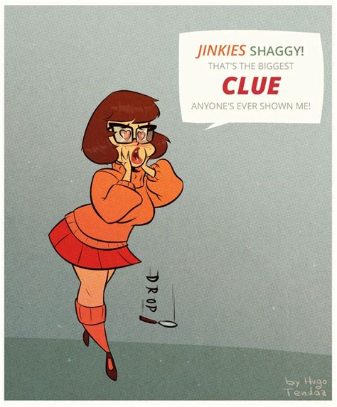 Velma Scooby Doo Cartoony Pinup By Hugotendaz On Deviantart