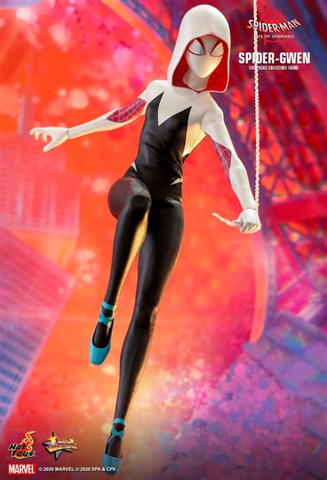 new product hot toys spider man into the spider verse spider gwen 1 6th scale collectible figure