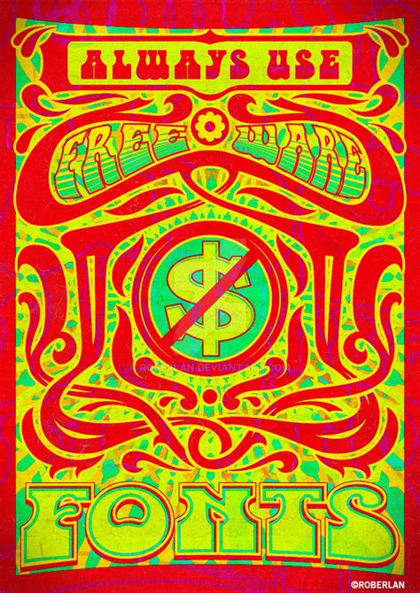 Psychedelic Fonts 1 By Roberlan On Deviantart