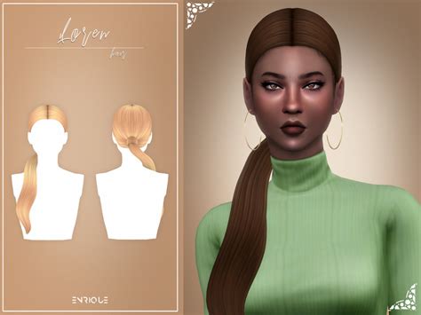 The Sims Resource Enriques4 Loren Hairstyle