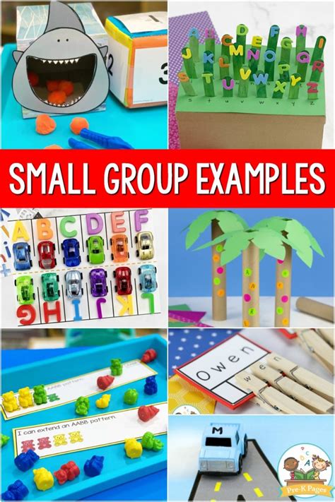 Small Group Activities For Preschool Pre K Pages