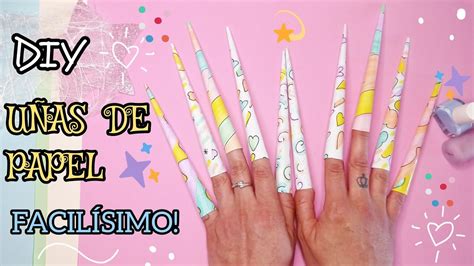 CÓmo Hacer UÑas De Papel How To Make Paper Nails 💅 Manualidad FÁcil