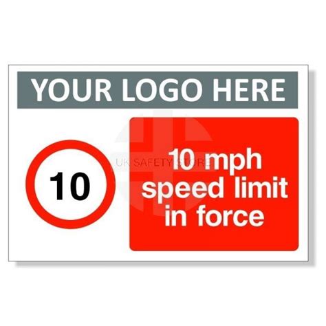 10mph Speed Limit In Force Sign Uk Safety Store