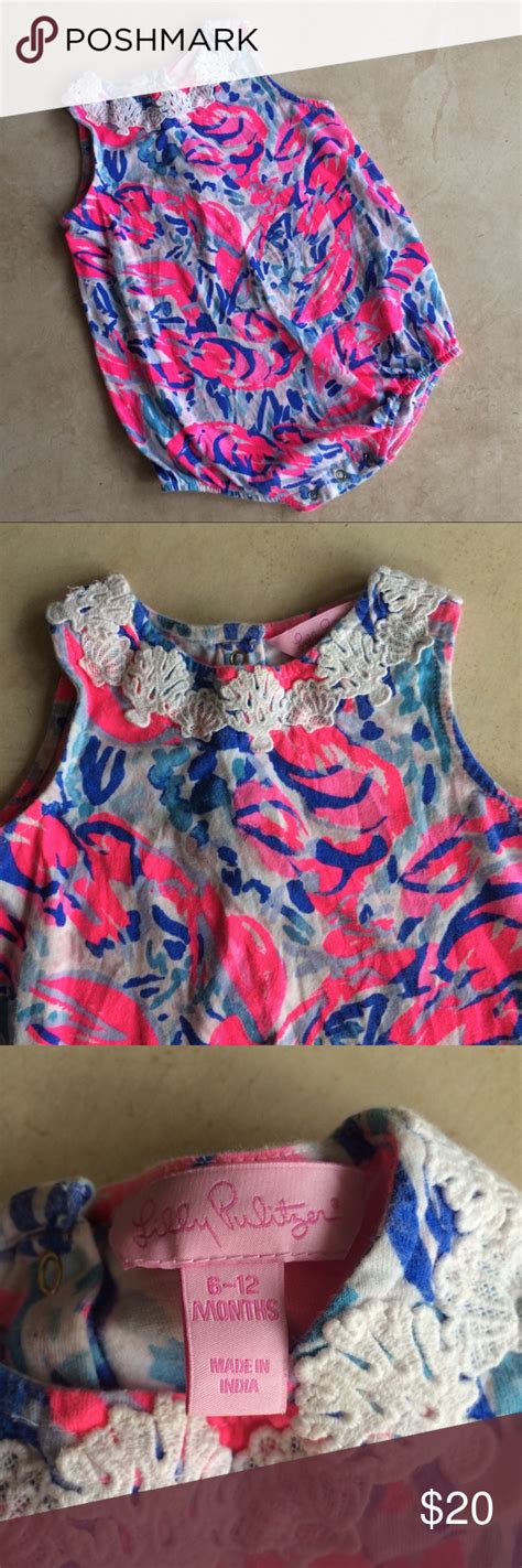 Lilly Pulitzer May Bodysuit Infant 6 12 Mo Lilly Pulitzer Bodysuit