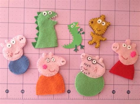 Felt Finger Puppets Felt Crafts Peppa Pig Ts