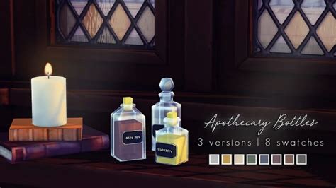 Apothecary Bottles At Magnolian Farewell Sims 4 Updates
