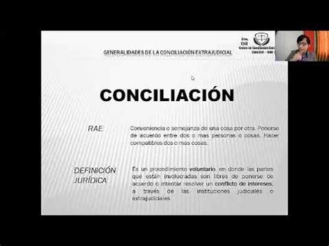 Definici N De La Conciliaci N Extrajudicial Andr S Eduardo Cusi