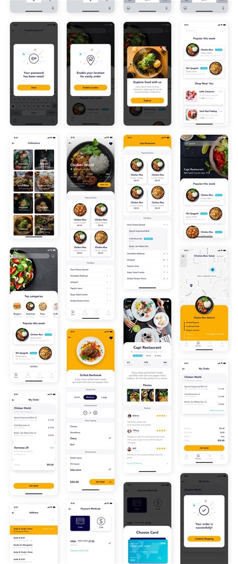 Simply install our free order taking app for android. Foode - Best Food Order Mobile App #uikit #appdesign # ...